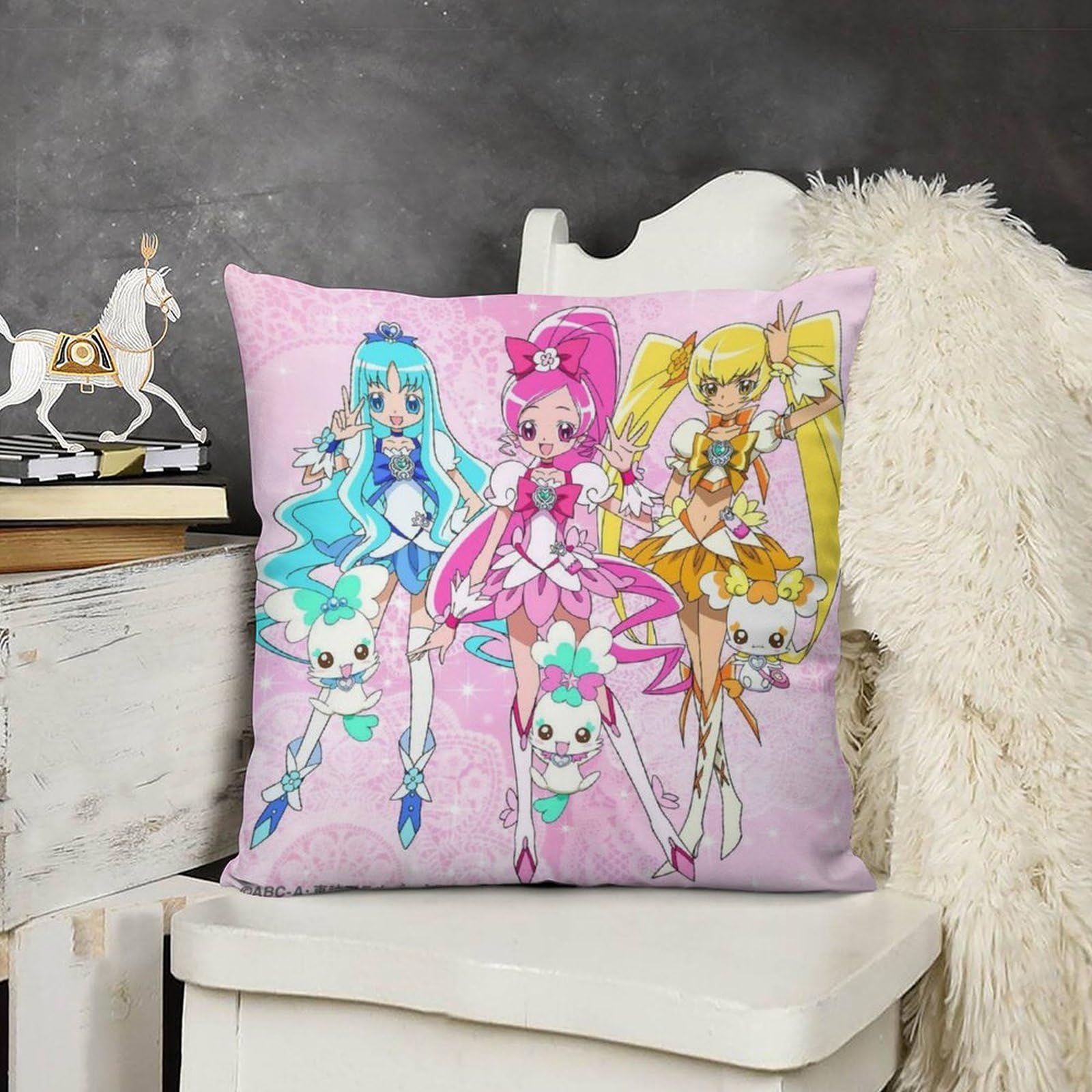 Amazon｜ハートキャッチプリキュア!ファッション両面印刷枕カバー